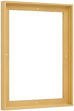 Pixy Canvas Floater Frame 10x30 for 3/4 (0.75) inch Deep Canvas Paintings/Canvas Prints/Wood Canvas Panels/Wall Art/Wall Decor/Home Decor/Artwork (Light Maple, 10 x 30 inch, Portrait)