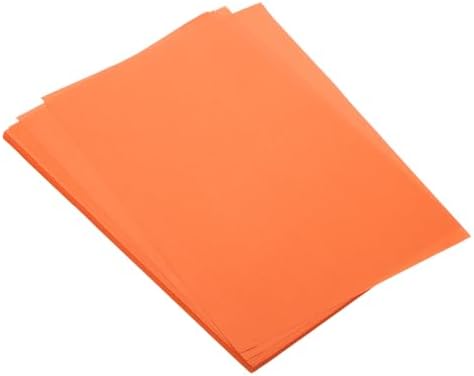 MECCANIXITY 50 Sheet Origami Paper Double Sided Cream Orange 11.7 x 8.3 Inch Square Sheet for Art Craft Project, Beginners, Gifts Decor
