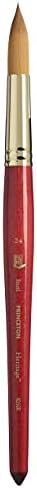 Princeton Heritage Round Brush, Synthetic, Short Handle, Size 24, 1 Count