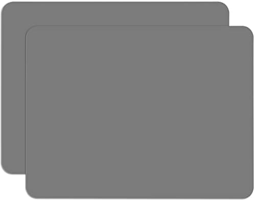 Gartful 2 Pack Silicone Crafting Mats, 15.7" x 11.8" Silicone Mat for Crafts, Large Heat Resistant Sheet for Jewelry Casting Molds, Epoxy Resin, Painting, Counter Table Protector, Placemat, Dark Gray