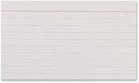 Amazon Basics Heavy Weight Ruled Index Cards for Studying and Note Taking, White, 3" x 5", 300 Count (Pack of 3)