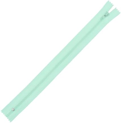 Mandala Crafts 60 PCs Mint Closed-End 18 Inches Nylon Zippers for Sewing
