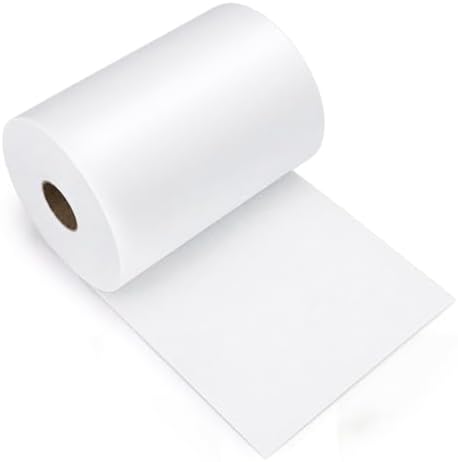 Peryiter 1 Roll 8" x 100 yd Tear‑Away Embroidery Stabilizer 25μm Backing Stabilizer for Embroidery Lightweight Sewing Stabilizers for Hand Sewing Machine