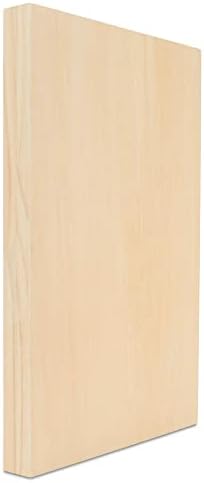 Wood Canvas 12 x 18 x 1-1/2-inch, Pack of 4 Wooden Sign Blanks with Frame, Wood Cradled Panels for Crafts & Home Decor, by Woodpeckers