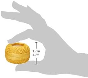 Lizbeth Size 80 HH80613 HH80 Lizbeth Cotton Thread 184 Yds 10G, Golden Yellow Medium
