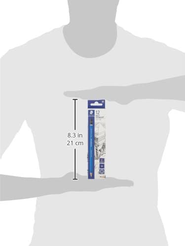 STAEDTLER Mars Lumograph 2B Graphite Art Drawing Pencil, Medium Soft, Break-Resistant Bonded Lead, 12 Pack, 100-2B (100-2B VE)
