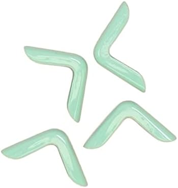 Craftelier - Set of 4 Mini Metal Corner Pieces with Round Tip for Scrapbooking and Craft Projects Such as Albums, Notebooks, Layouts or Planners | Size 16,8 x 3,6 x 3 mm - Turquoise Color