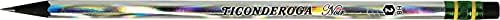 Dixon Ticonderoga Noir Black Wood-Cased No.2 Pencils, Holographic Design, (13970) (Pack of 1, 12 Count Total)