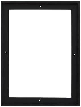 PIXY CANVAS Floater Frame 24x48 for 0.75 inch Deep Canvas Paintings/Canvas Prints/Wood Canvas Panels/Wall Art/Wall Decor/Home Decor/Artwork, (Black Oak, 24 x 48 inch, Portrait)