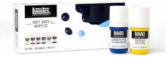 Liquitex Soft Body Acrylic Paint, 6 x 22ml (0.74-oz), Mixing Set