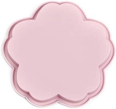 Craftdady 2pcs Flower Silicone Soap Mold Large Fondant Cake Handmade Craft Moulds 6.2 Inch for Pudding Muffin Baking UV Resin Coaster