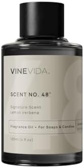 VINEVIDA [4oz] Lemon Verbena Fragrance Oil for Soap Making Scents for Candle Making, Perfume Oils, Soy Candles, Home Scents Oil Diffusers, Bath Scent Bomb Oils, Linen Spray, Lotions, Car Freshies