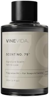 VINEVIDA [4oz] Vanilla Luxe Fragrance Oil for Candle & Soap Making - Natural Candle Scents Made in USA