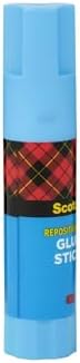 Scotch Removable Restickable Glue Stick, .49oz, Repositionable Stick, 4 Pack