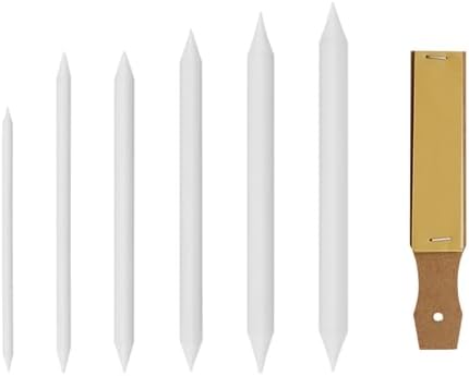 Artists Sketching Drawing Tools Set Art Blending Kits with Multiple Sizes Blending Stumps Tortillions and Sandpaper