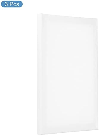 PATIKIL Paint Canvases Panel for Painting, 3 Pack 8x12 Inch Rectangle Wood Frame Stretched Blank Art Board Panels for Acrylic, Oil, Tempera Painting, White
