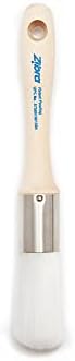 Zibra Round Paint Brush for Curved Surfaces and Ornate Details, 1 in, White, Pro Grade