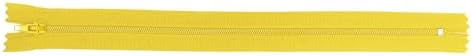 Mandala Crafts 100 Mustard Yellow Closed-End 4" Nylon Zippers for Sewing