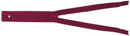 Mandala Crafts 85 PCs Maroon Assorted Lengths Nylon Zippers for Sewing