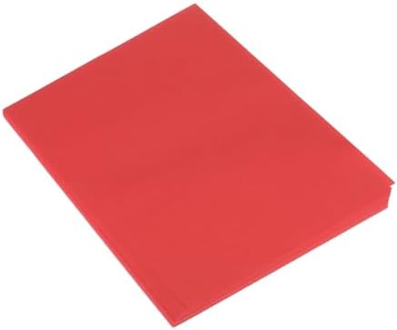 MECCANIXITY 50 Sheet Origami Paper Double Sided Red 8.3 x 5.8 Inch Square Sheet for Art Craft Project, Beginners, Gifts Decor