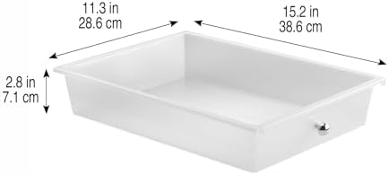 Simply Tidy 10 Drawer Clear Rolling Cart - Mobile Organizer with Removable Drawers, Swivel & Locking Casters, Durable Tubular Frame - 1 Set