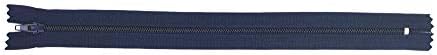 Mandala Crafts 80 PCs Navy Blue Closed-End 16 Inch Nylon Zippers for Sewing