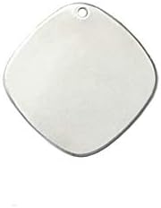 ImpressArt - Premium Metal Stamping Blanks for Metal Stamping and Jewelry Making (24 Pack) (3/4" Round Square, Alkeme)