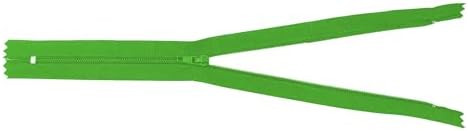 Mandala Crafts 80 PCs Green Closed-End 16 Inches Nylon Zippers for Sewing