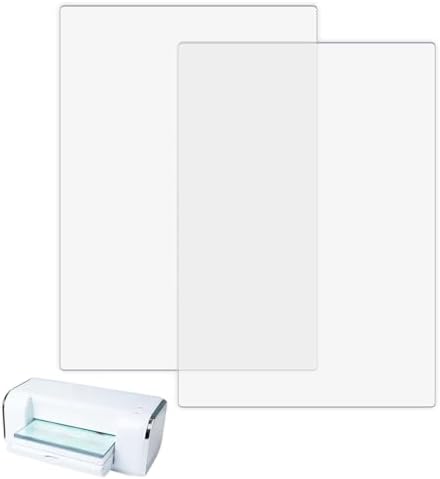 Cutting Pads for BSP & BS Switch Plus Die Cutting Machines – 1 Pair (12.7 x 8.8 Inch) Clear Polycarbonate Plastic Plates – See-Through Design for Perfect Alignment – Replacement Cutting Plates