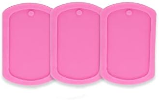 3pc Pet Dog Tag Necklace Resin Crafting Silicone Mold Crafts Epoxy Art DIY with 10PC Key Ring(DY0054+DY0054+DY0054)