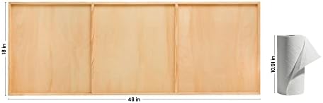 Birch Painting Panel 18 x 48 x 3/4-inch, Pack of 4 Large Wood Canvas Boards for Painting, Blank Sign for Wall Art Sets, by Woodpeckers
