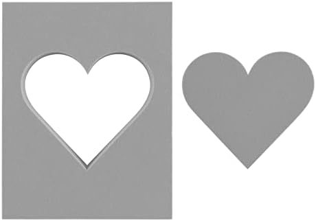 BAOFALI 4 Pcs Heart Cut Stamping Foam Grey Moldable Foam Stamps Plastic Dry Foam Stamp Pad Cut and Dry Foam Stamping Foam Block for Sculpture, Modeling, DIY Arts and Handicrafts Projects
