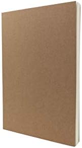 LayFlat Sketchbook - 5.5 x 8.25 Inches - Kraft Blank Note Book, 64 Sheets, Thick 100gsm Paper…