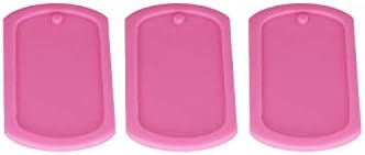 3pc Pet Dog Tag Necklace Resin Crafting Silicone Mold Crafts Epoxy Art DIY with 10PC Key Ring(DY0054+DY0054+DY0054)