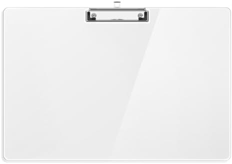 Extra Large 11x17 Clipboards, Plastic Clear Drawing Boards, Horizontal Clip Board, Landscape Layout. Suitable for Watercolor, Sketching, Painting. Art & Drafting Supply