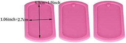 3pc Pet Dog Tag Necklace Resin Crafting Silicone Mold Crafts Epoxy Art DIY with 10PC Key Ring(DY0054+DY0054+DY0054)