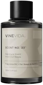 VINEVIDA [4oz] Fresh Cut Roses Fragrance Oil for Candle Making and Soap Making - Premium Candle Scents for Soy Candles