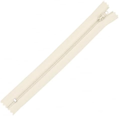 Mandala Crafts 80 PCs Cream Closed-End 13 Inches Nylon Zippers for Sewing