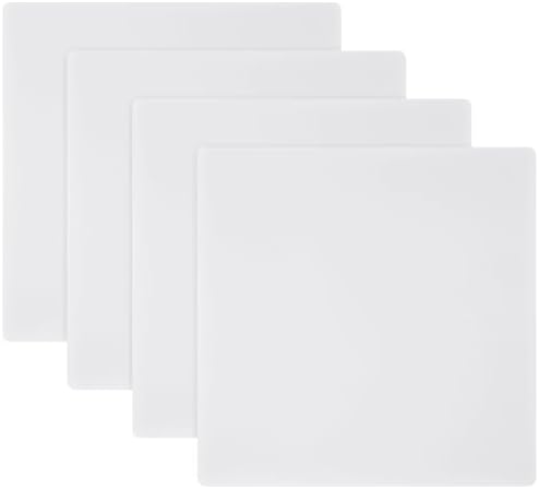 4 Pack Plastic Cutting Mats 10" x 10" Translucent Cutting Board Sewing Mat