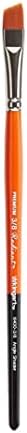 KINGART Premium Radiant 6400-3/8 Angular Shader Series Artist Brush, Synthetic Taklon Hair, Short Handle, for Acrylic, Oil and Watercolor Painting, Size 3/8"