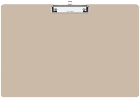 Extra Large 11x17 Clipboards, Plastic Khaki Drawing Boards, Horizontal Clip Board, Landscape Layout. Suitable for Watercolor, Sketching, Painting. Art & Drafting Supply