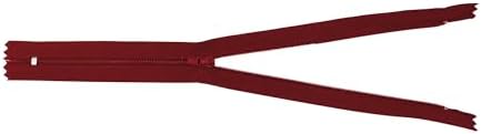 Mandala Crafts 100 PCs Burgundy Closed-End 8 Inches Nylon Zipper for Sewing