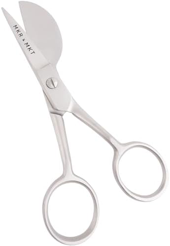 Applique Embroidery Scissors Set - Duckbill & Needlepoint, 4.5", Brushed