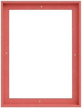 Pixy Canvas Floater Frame 10x16 for 3/4 (0.75) inch Deep Canvas Paintings/Canvas Prints/Wood Canvas Panels/Wall Art/Wall Decor/Home Decor/Artwork (Pastel Red/Pink, 10 x 16 inch, Portrait)