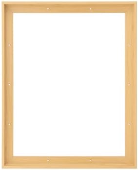 Pixy Canvas 11x14 inch Floater Frame for Canvas Paintings, Wood Panels, Canvas Panels & Stretched Canvas Boards. Floating Frame fits 5/8", 3/4" & max 7/8" Deep Artwork (Light Maple, 11 x 14 inch)