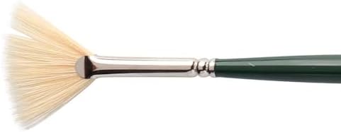 Winsor & Newton Winton Hog Bristle Brush-Fan #1, 1, Green