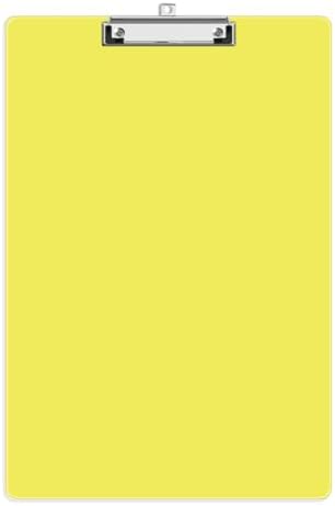 Extra Large Clipboard, 11 x 17 Yellow Plastic Drawing Board