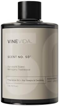 VINEVIDA [16oz] Mahogany Teakwood Fragrance Oil for Candle Making and Soap Making - Premium Candle Scents for Soy Candles