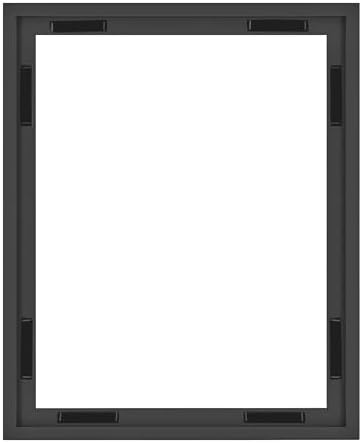 MCS Canvas Float Frames Canvas Black Finish Frame, Vertical & Horizontal Wa