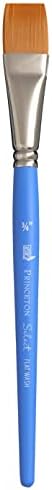 Princeton Select Artiste Flat Wash Brush, Synthetic, Short Handle, Size 3/4 inch, 1 Count